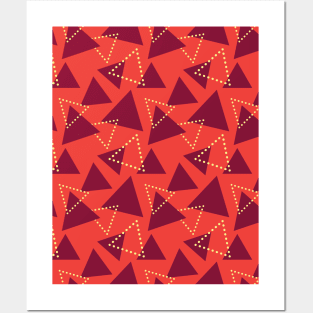 Triangle Seamless Pattern 011#002 Posters and Art